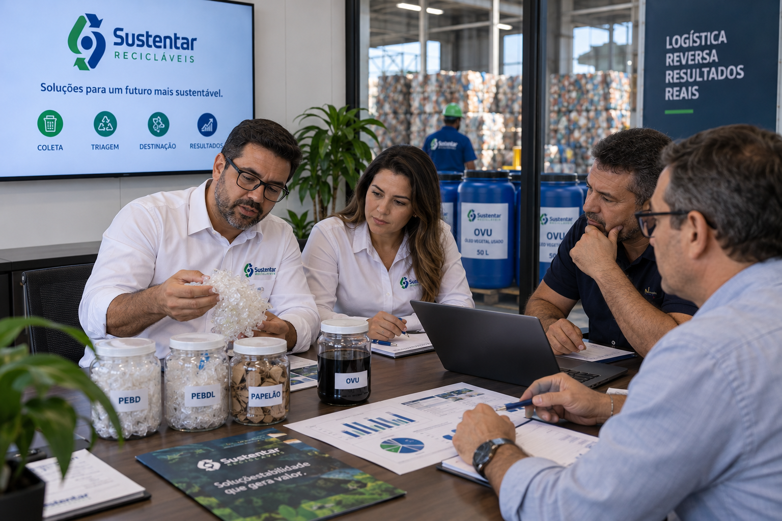 Fale com a Sustentar sobre parcerias comerciais, oportunidades de negócio e operações relacionadas à cadeia de materiais recicláveis.